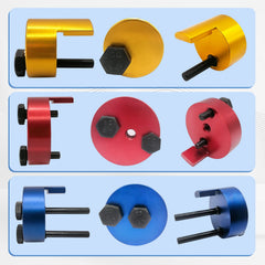 GLEXQLAO tool guiding stretch belt over deep pulley to prevent damage