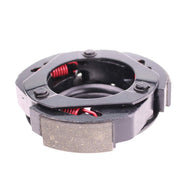Glixal front view of clutch shoe showing profile and fit benefit