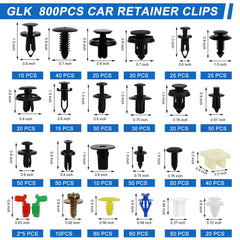 GLK assorted fasteners spread showing variety and easy selection benefit