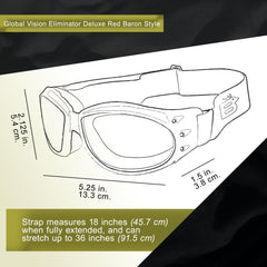 Global Vision clear lens close-up highlighting impact-resistant clarity