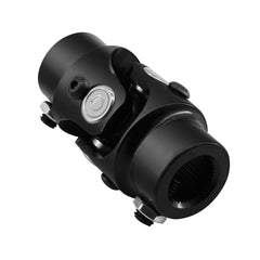 GLOCRORET front view of black universal steering shaft showing full profile and fit