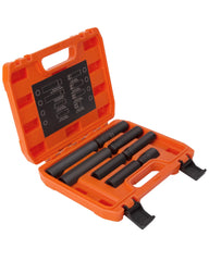 glorider front view of 8-piece socket set showing all sockets and compact layout for convenience