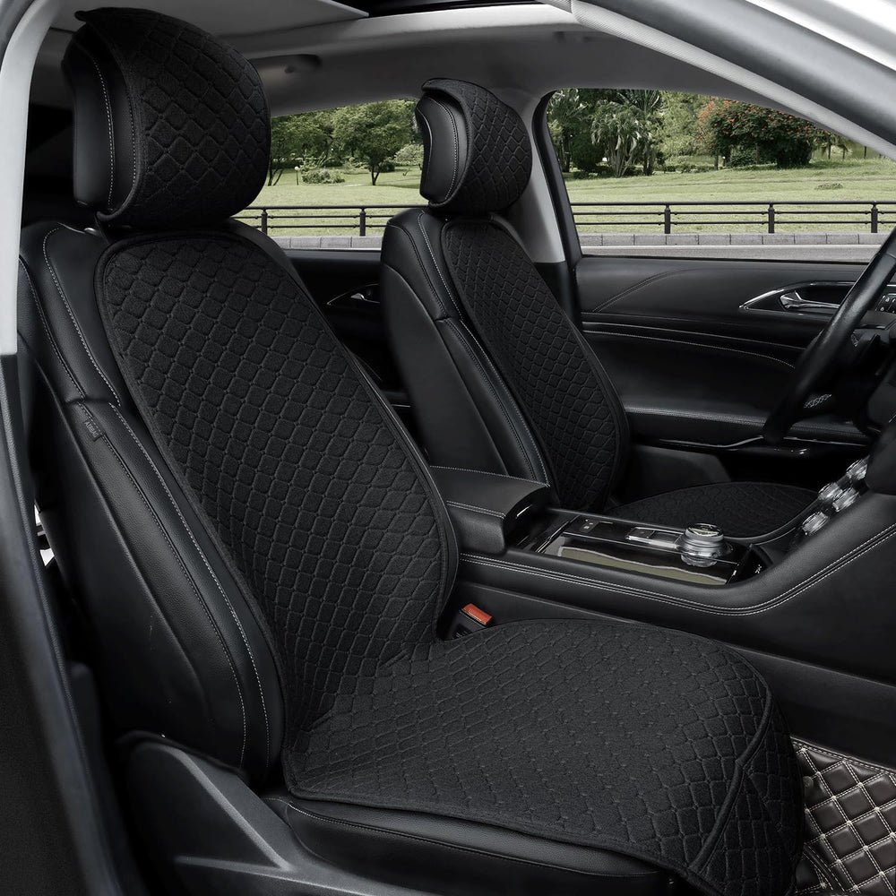 Gloserin front seat cover front view showing clean protection and sleek look