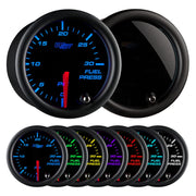 GlowShift front view of gauge showing readable dial and red needle benefit: clear monitoring