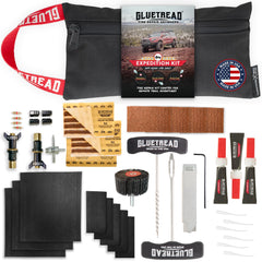 GLUETREAD front packaging showing complete Expedition kit and included components, durable travel-ready
