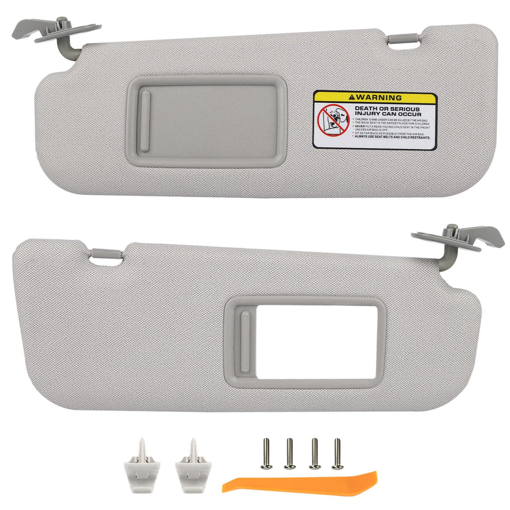 GlymXia paired sun visors front view showing exact fit and clean finish