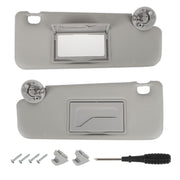 GlymXia driver-side installed visor showing fit and reduced glare