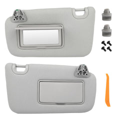 GlymXia sun visor front view matching Atlas Grey interior and restoring cabin look