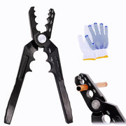 GMKD front view of copper tube rounder pliers showing six hole sizes for quick repairs