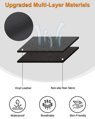 GNATIN close-up of PU leather texture for durable, easy-clean surface