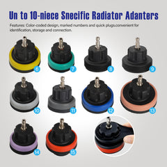 Gnhydxfe close-up of color-coded aluminum adapters highlighting corrosion resistance benefit