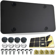 GNSZSN front view matte black backing plate shows sleek protective surface and clean look
