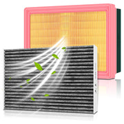 GoaMotors front packaging showing both engine and cabin filters with fitment benefit