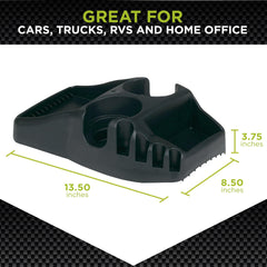 Go Gear detail of dual cup holders stabilizing cups to reduce spills