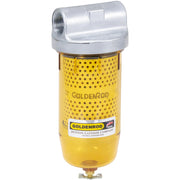 Goldenrod 495 front view showing complete filter assembly and durable construction