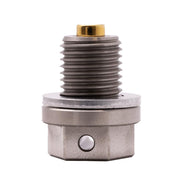 GoldPlug front view of magnetic oil plug showing fit and finish for easy replacement