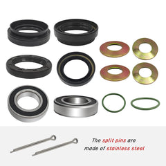 GOLKNHA stainless split pins and washers close view for corrosion resistance