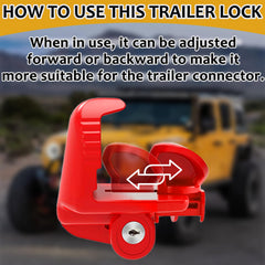 GOLOVEEE installed on trailer coupler for instant tool-free protection