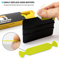 Gomake adhesive backing detail demonstrating clean removal benefit