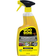 Goo Gone front label showing 24 ounce bottle and product benefits
