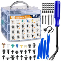 GOOACC plastic case top view showing organized fastener assortment and quick selection benefit