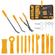 GOOACC front display of 19pcs kit showing organized tools and bag for easy transport