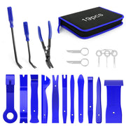 GOOACC tool set front view showing organized 19-piece kit and carry bag for clean storage