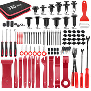 GOOACC full 330-piece kit neatly arranged showing tools and clips for fast repairs