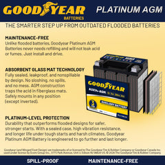 Goodyear AUX14-AGM side label with specs for quick identification benefit