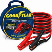 Goodyear front packaging showing jumper cables and case for easy selection