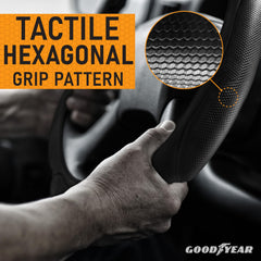 Goodyear padded edge detail demonstrating cushioning for reduced hand fatigue