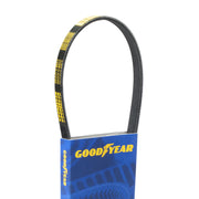 Goodyear serpentine belt front view showing full 4-rib profile and fit benefit