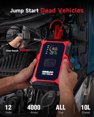 GOOLOO smart jumper cables close-up showing clamp detail for safer jump-starts