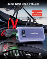 GOOLOO G7 built-in cable detail highlighting convenience and reduced clutter