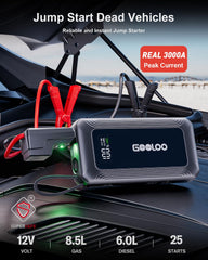 GOOLOO G7 built-in 45W USB‑C cable close-up for fast charging convenience
