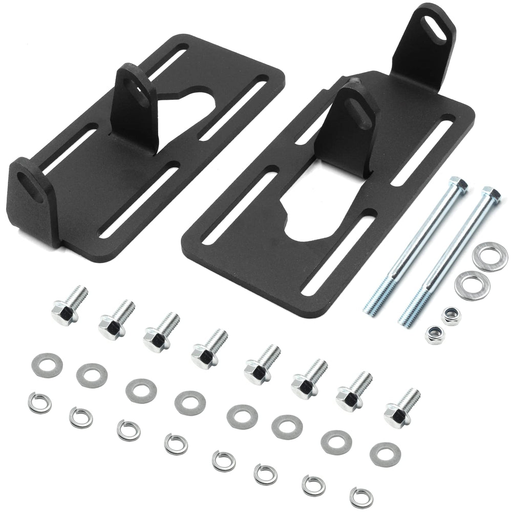 Goopool front view of motor mounts showing bracket alignment and stability