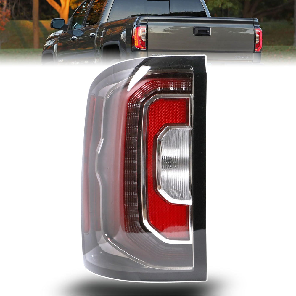 Goopool left tail light front view showing clean lens and OEM appearance benefit