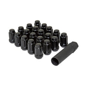 GORILLA front packaging showing set of 20 lug nuts and key, durable finish benefit