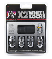 GORILLA X2 front packaging showing four chrome acorn wheel locks providing visible theft deterrence