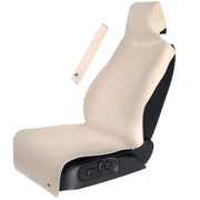 Gorla Gear front view beige seat cover protecting upholstery