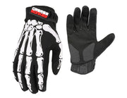 GREASE MONKEY front view of Bones Black Out gloves showing fit and style for protection