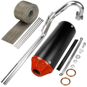GREHUA muffler front profile showing fit and finish for durable upgrade