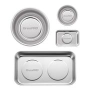 GRENPRO front view of 4-piece tray set showing sizes and finish for organized storage