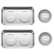 GRENPRO front view of full 4-pack showing stainless steel and magnets for reliable organization