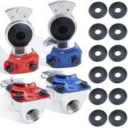 GREPSPUD front view glad hands showing red and blue color coding and solid build