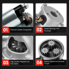 Grezuton starter solenoid detail showing durable switch assembly for consistent starts