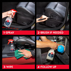 Griot's Garage cleaned dashboard showcasing streak-free surface benefit
