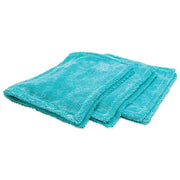 Griot's Garage front packaging showing set of three towels and clear product styling benefit