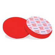 Griot's Garage front view of red foam pad showing size and color for even application