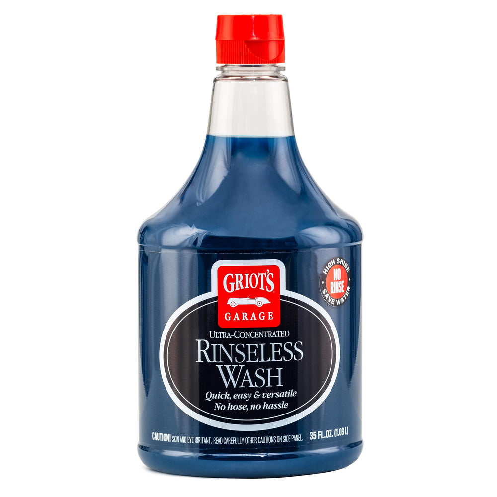 Griot's Garage bottle front label showing product and benefits